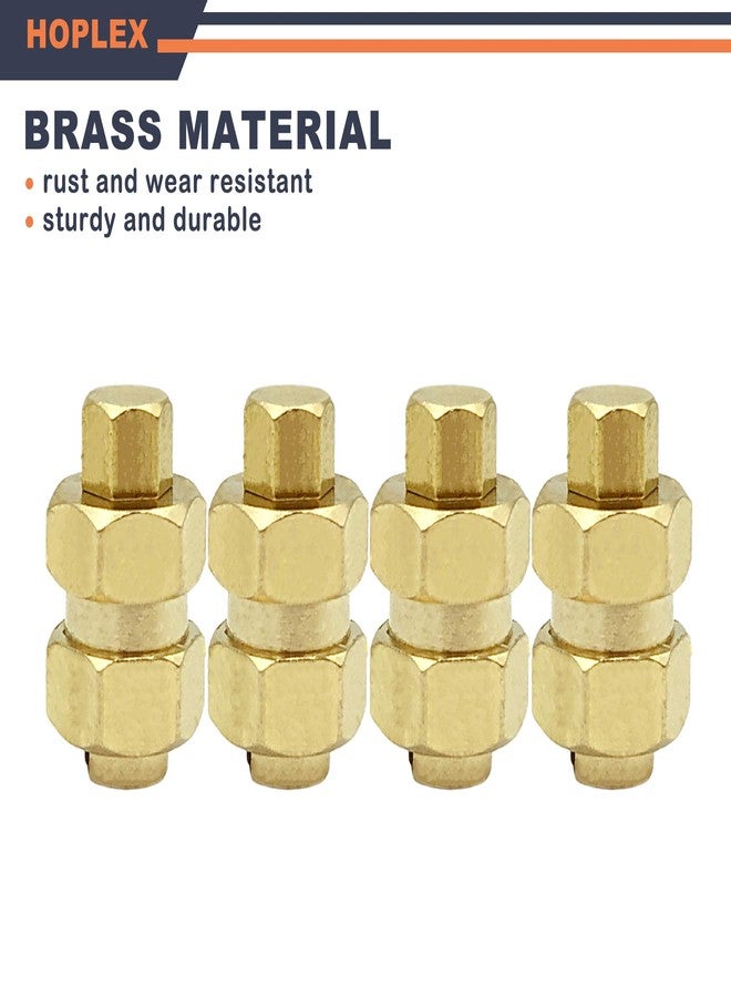 HOPLEX Brass 7mm RC Wheel Hex Hub Spacer with 9.5mm Offset Extension 4Pcs Hex Drive Adapter for AXIAL SCX24 Upgrades Accessories 1/24 RC Crawler Car¡ - Image 4